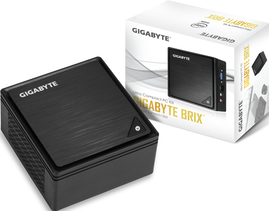 架設用機台：GIGABYTE BRIX Ultra Compact PC
